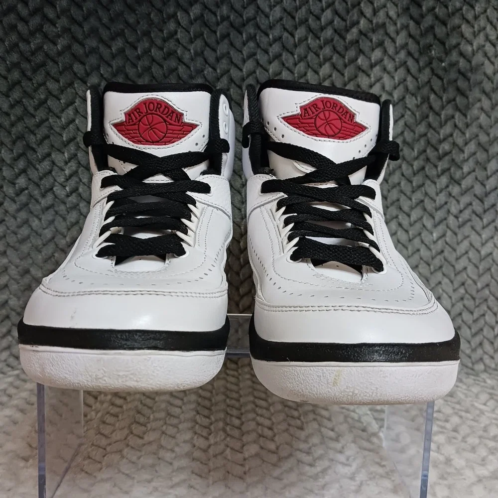 Air Jordan 2 Retro Mid Chicago GS Youth Basketball Sneakers Shoes Size 5.5Y